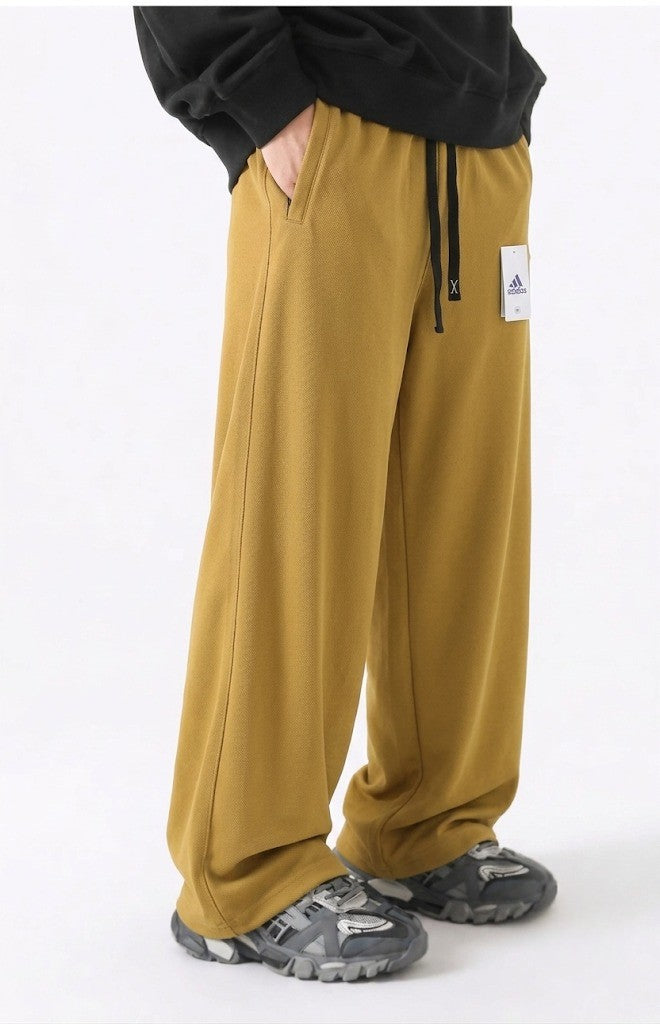 Men's Mustard Yellow Drawstring Casual Trousers | Elite Garments