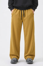 Men's Mustard Yellow Drawstring Casual Trousers | Elite Garments