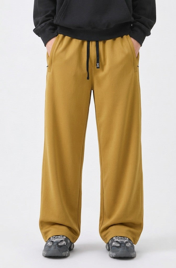 Men's Mustard Yellow Drawstring Casual Trousers | Elite Garments