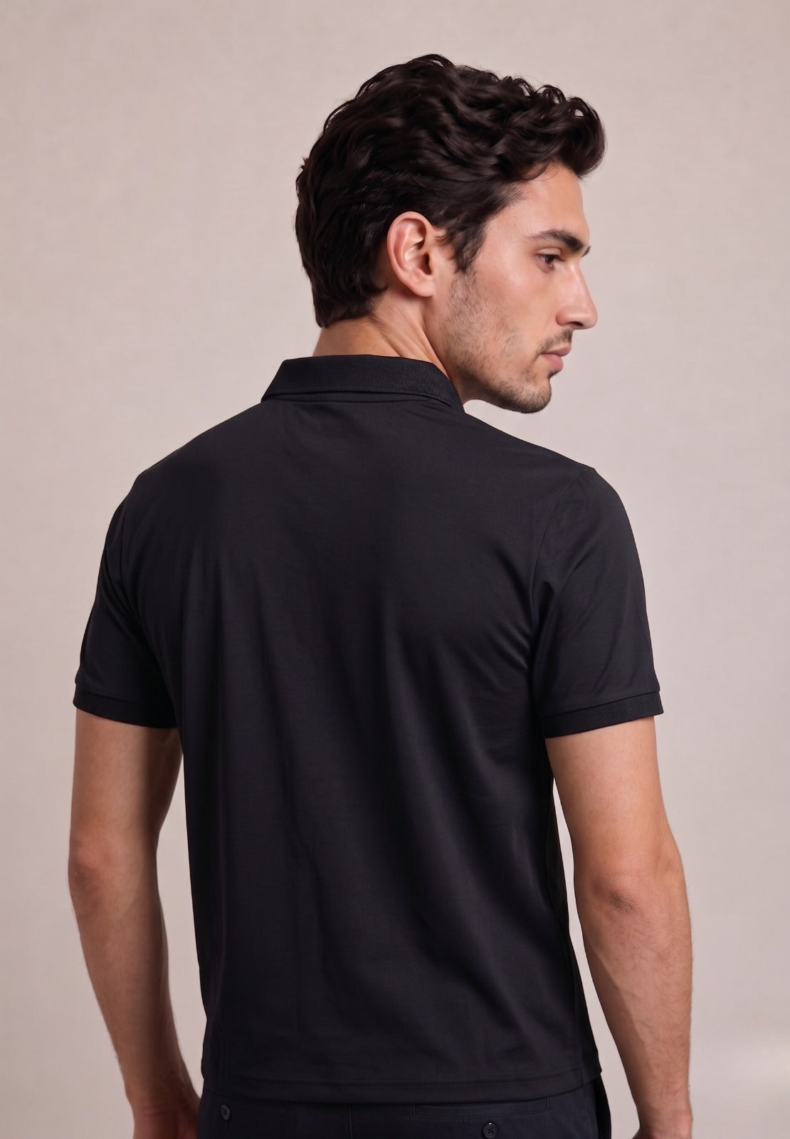 Nike Casual Men's Polo – Black & White Accent | Elite Garments