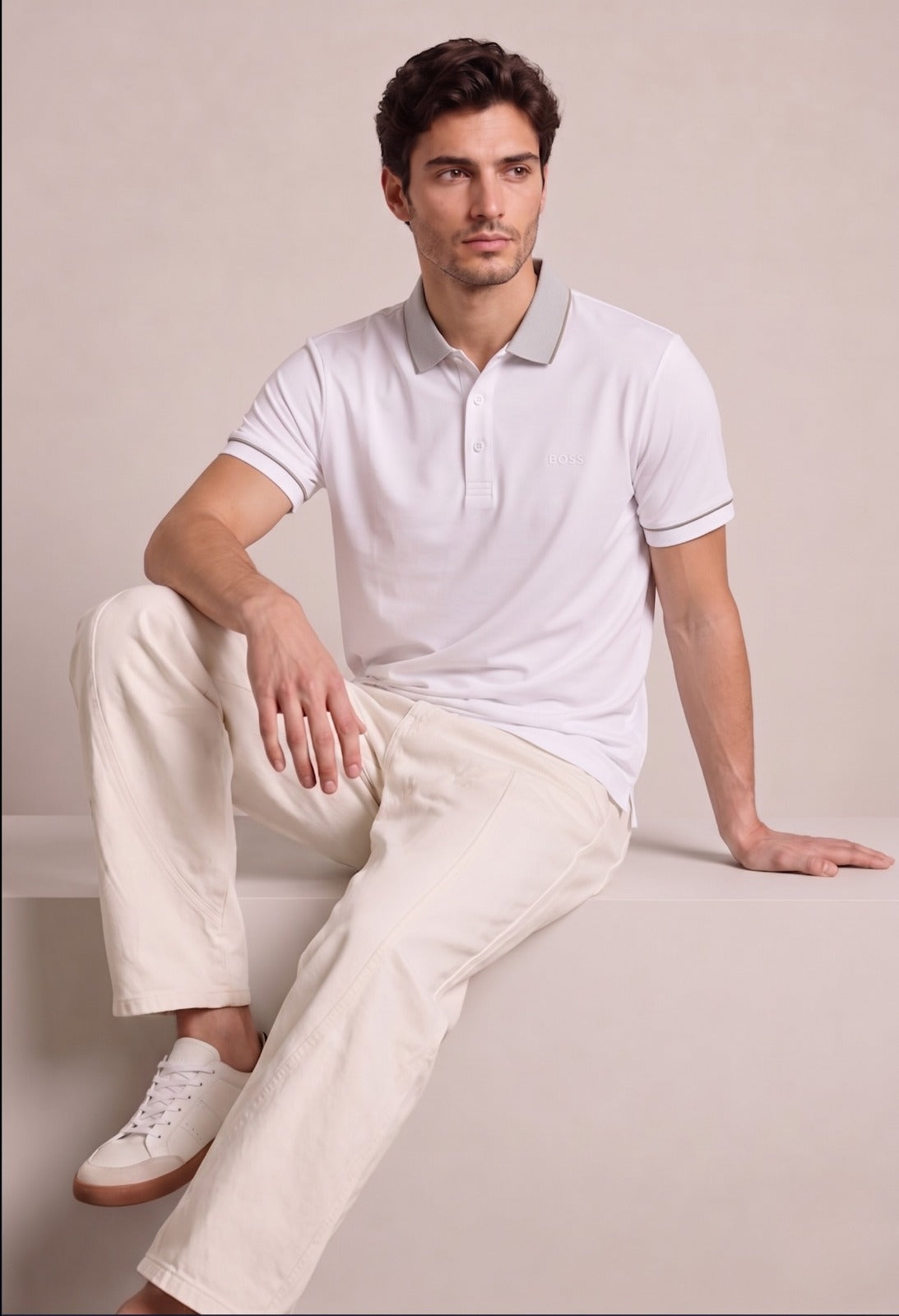 Nike Casual Men's Polo – White Accent | Elite Garments