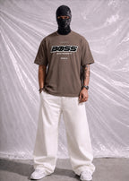 Men's Heavyweight Cotton Oversized T-Shirt – Mocha Brown | Elite Garments