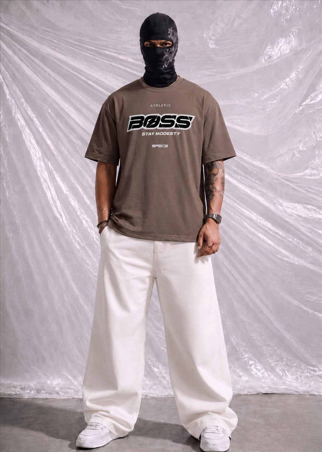 Men's Heavyweight Cotton Oversized T-Shirt – Mocha Brown | Elite Garments