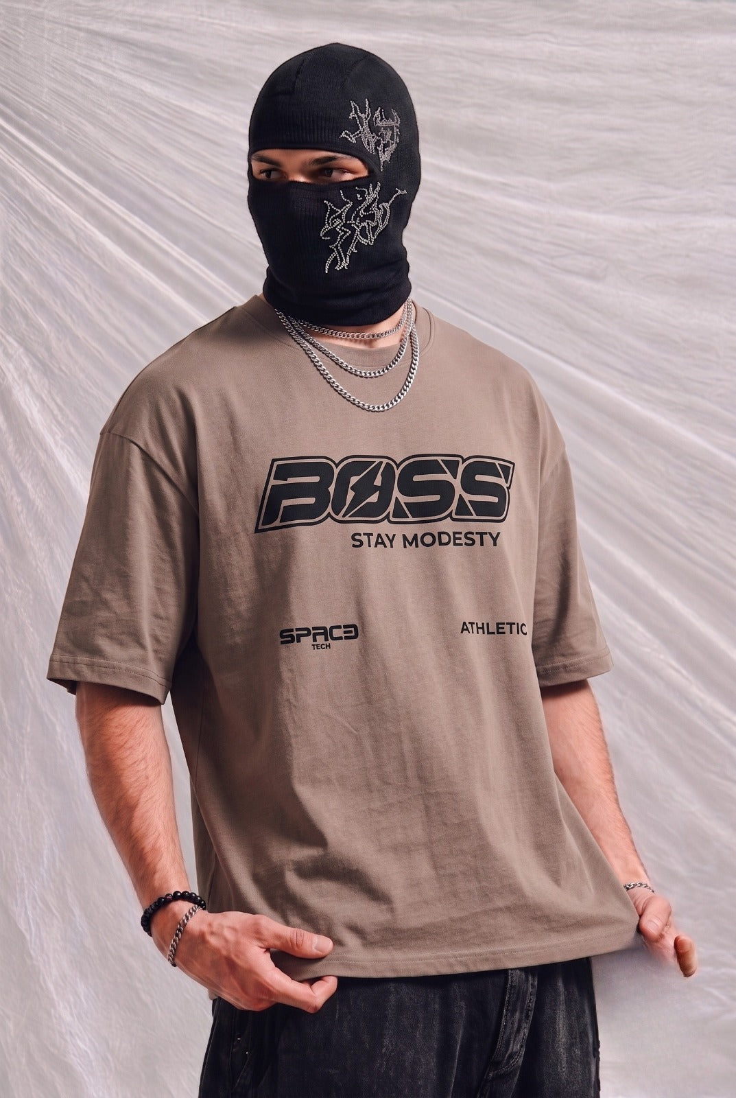 Men's Heavyweight Cotton Oversized T-Shirt – Mocha Brown | Elite Garments