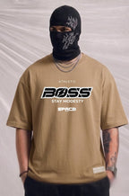 BOSS Men's Heavyweight Cotton Oversized T-Shirt – Light Green | Elite Garments