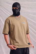 BOSS Men's Heavyweight Cotton Oversized T-Shirt – Tan | Elite Garments